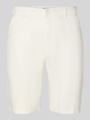 Leinen Shorts mit Eingrifftaschen Modell 'PANDRUP' Shop The Look MANNEQUINE