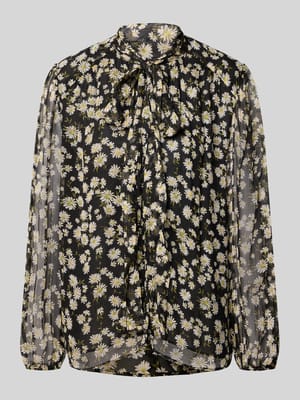 Regular Fit Bluse mit Schleifen-Detail Modell 'BELLE' Shop The Look MANNEQUINE