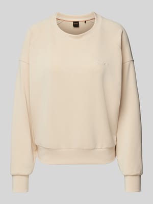 Sweatshirt mit Label-Stitching Modell 'Eslita' Shop The Look MANNEQUINE