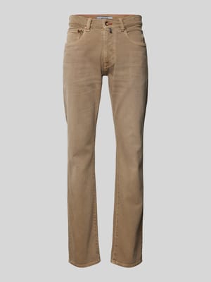 Tapered Fit Jeans im 5-Pocket-Design Modell 'Lyon' Shop The Look MANNEQUINE