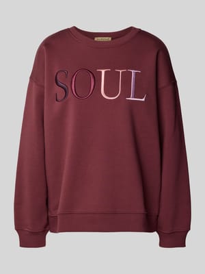 Sweatshirt mit Stitching und Rundhalsausschnitt Shop The Look MANNEQUINE