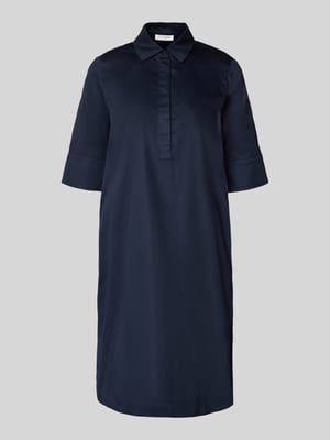Sukienka koszulowa do kolan z wpuszczanymi kieszeniami Shop The Look MANNEQUINE