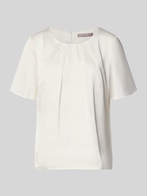 Bluzka w kroju regular fit z okrągłym dekoltem i rękawem o dł. 1/2 Shop The Look MANNEQUINE