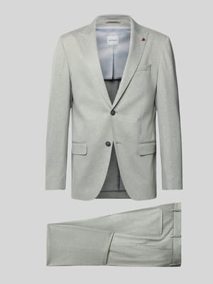Slim Fit Anzug mit steigendem Revers Shop The Look MANNEQUINE
