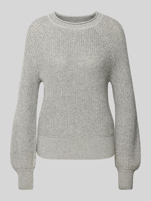 Regular fit gebreide pullover met gerolde ronde hals Shop The Look MANNEQUINE