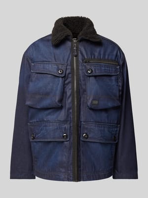 Sherpa Jacket in Denim-Optik Modell 'Utility' Shop The Look MANNEQUINE