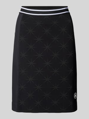 Rok van viscosemix met logo-applicatie Shop The Look MANNEQUINE