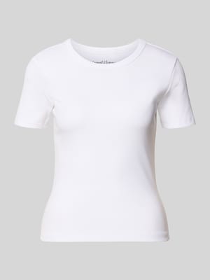 T-shirt o kroju slim fit z mieszanki bawełny ekologicznej Model 'VAL LIFE' Shop The Look MANNEQUINE