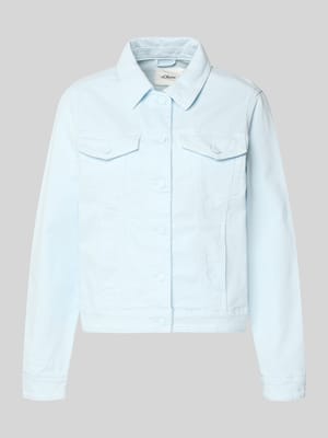 regular fit jeansjack van katoenmix Shop The Look MANNEQUINE