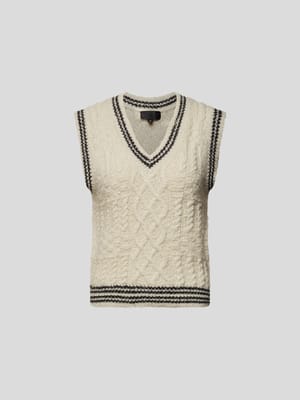 Pullunder mit Strickmuster Shop The Look MANNEQUINE