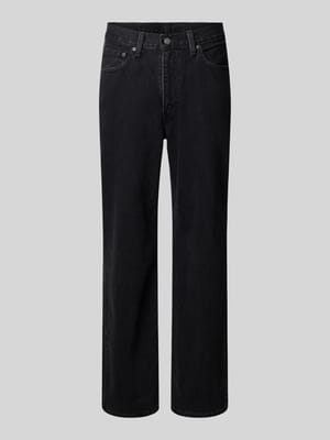 Loose straight fit jeans met steekzakken Shop The Look MANNEQUINE