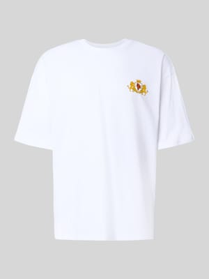 T-shirt met labelpatch Shop The Look MANNEQUINE