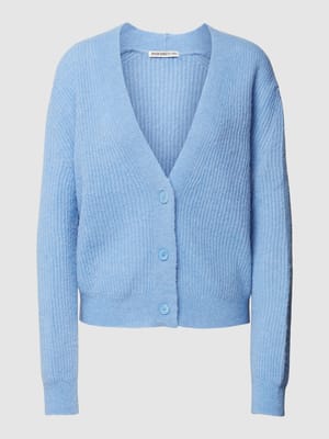 Strickjacke mit V-Ausschnitt Modell 'ZERDINA' Shop The Look MANNEQUINE
