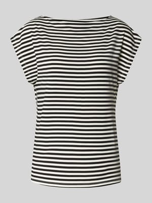 T-Shirt mit U-Boot-Ausschnitt Modell 'RICCI' Shop The Look MANNEQUINE