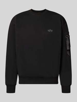 Sweatshirt mit Label-Details Shop The Look MANNEQUINE
