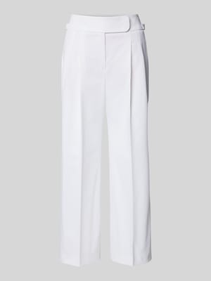 Regular fit stoffen broek met bandplooien en persplooien Shop The Look MANNEQUINE