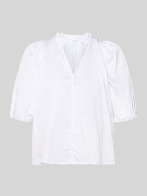 Regular Fit Bluse mit V-Ausschnitt Shop The Look MANNEQUINE
