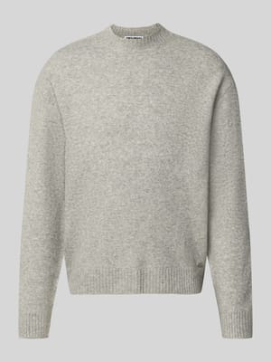 Relaxed Fit Strickpullover aus Material-Mix mit Baumwoll-Anteil Shop The Look MANNEQUINE