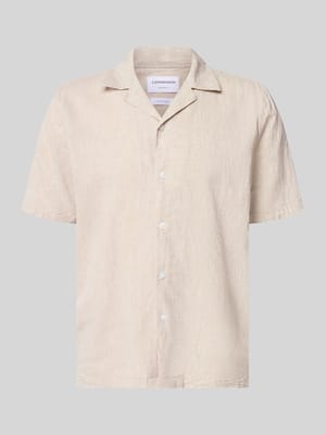 Relaxed Fit Freizeithemd aus Leinen-Baumwoll-Mix Shop The Look MANNEQUINE