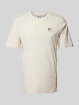 Regular Fit T-Shirt mit Label-Stitching Shop The Look MANNEQUINE
