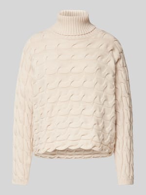 Gebreide pullover met ribboorden Shop The Look MANNEQUINE