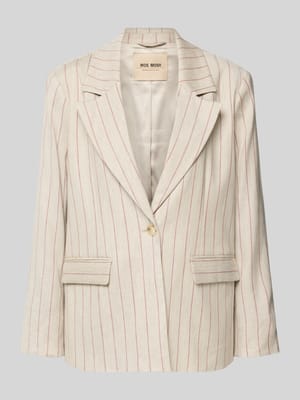 Blazer aus Leinen-Mix mit Pattentaschen Modell 'Nancy Miriam' Shop The Look MANNEQUINE