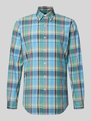Custom Fit Freizeithemd mit Button-Down-Kragen Shop The Look MANNEQUINE
