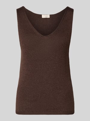 Tricottop met V-hals Shop The Look MANNEQUINE