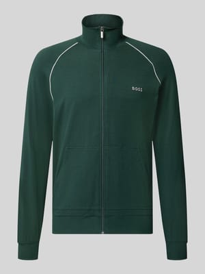 Regular Fit Sweatjacke aus Baumwoll-Mix Modell 'Mix&Match' Shop The Look MANNEQUINE