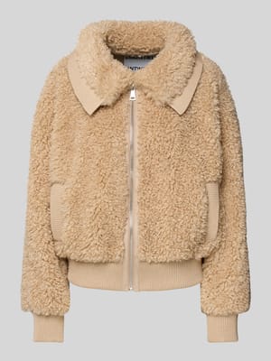 Loose Fit Webpelzjacke mit Umlegekragen Shop The Look MANNEQUINE
