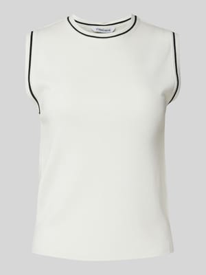 Top z prążkowanymi wykończeniami model ‘Lexi’ Shop The Look MANNEQUINE