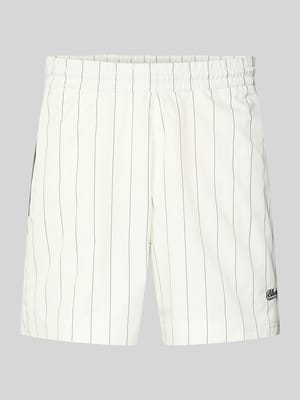 Shorts mit Streifenmuster und elastischem Bund Shop The Look MANNEQUINE