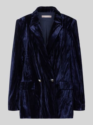 Relaxed fit blazer van fluweel met reverskraag Shop The Look MANNEQUINE