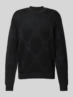 Gebreide pullover met ronde hals, model 'Sylor' Shop The Look MANNEQUINE