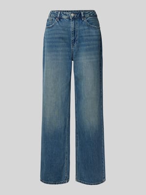 Wide fit jeans met hoge taille, model 'TOKEY' Shop The Look MANNEQUINE