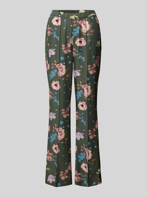 BROEK van Viscose met elastische band Shop The Look MANNEQUINE