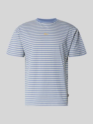 T-shirt z Wyhaftowane logo i Okrągły dekolt Shop The Look MANNEQUINE