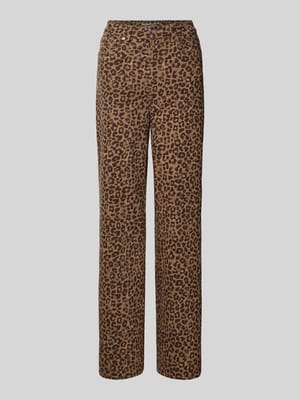 Jeansy z szeroką nogawką z mieszanki bawełny model ‘LINOU’ Shop The Look MANNEQUINE