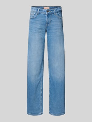 Jeansy z szeroką nogawką z mieszanki bawełny model ‘JUDY’ Shop The Look MANNEQUINE