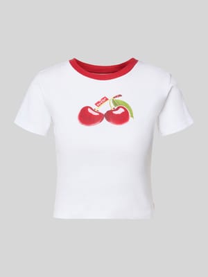 T-shirt z nadrukowanym motywem Shop The Look MANNEQUINE