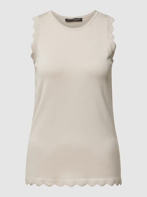 Tanktop met golvende zoom Shop The Look MANNEQUINE