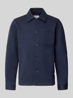Slim Fit Hemdjacke mit Viskose-Anteil Shop The Look MANNEQUINE