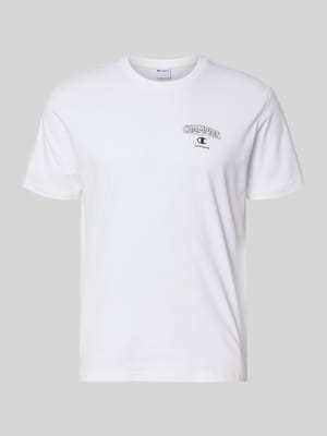t-shirt z logo i okrągłym dekoltem Shop The Look MANNEQUINE