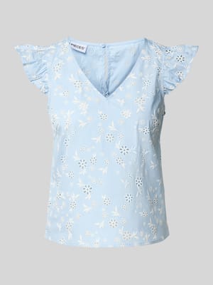 Regular Fit Blusentop aus reiner Baumwolle Modell 'BANNA' Shop The Look MANNEQUINE