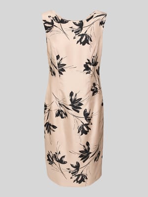 Knielanges Cocktailkleid mit Rundhalsausschnitt Shop The Look MANNEQUINE