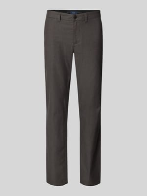 Spodnie materiałowe o kroju slim fit z francuskimi wpuszczanymi kieszeniami Shop The Look MANNEQUINE