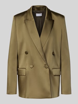 Cocktailjasje met reverskraag en klepzakken Shop The Look MANNEQUINE