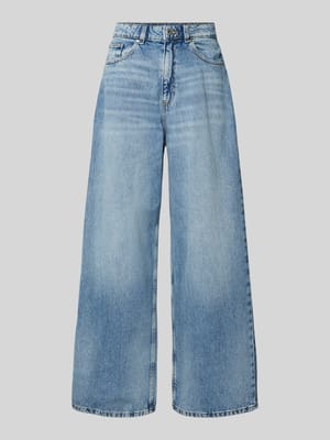 Wide Fit Jeans mit Kontrastnähten Shop The Look MANNEQUINE