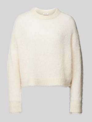 Gebreide pullover met ronde hals Shop The Look MANNEQUINE