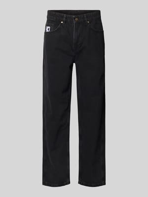 Baggy Jeans im 5-Pocket-Design mit Logo-Stitching Shop The Look MANNEQUINE